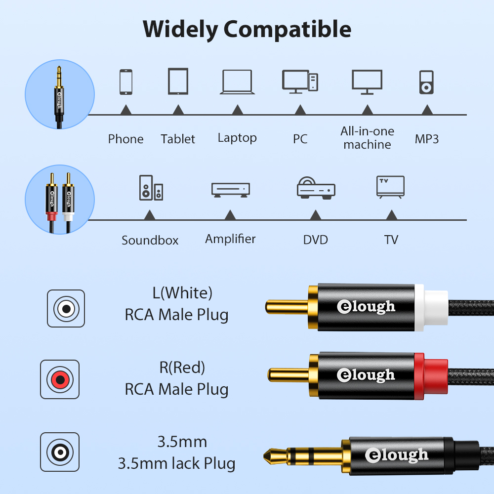Elough RCA kablosu AUX RCA hop - Home Cinema Tv incelemesi ve fiyatı